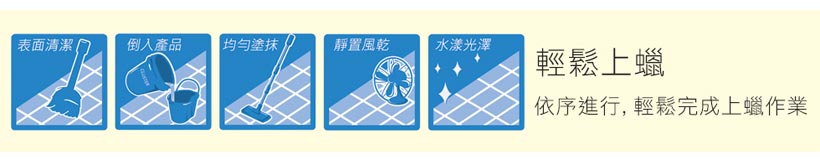 水樣地板蠟